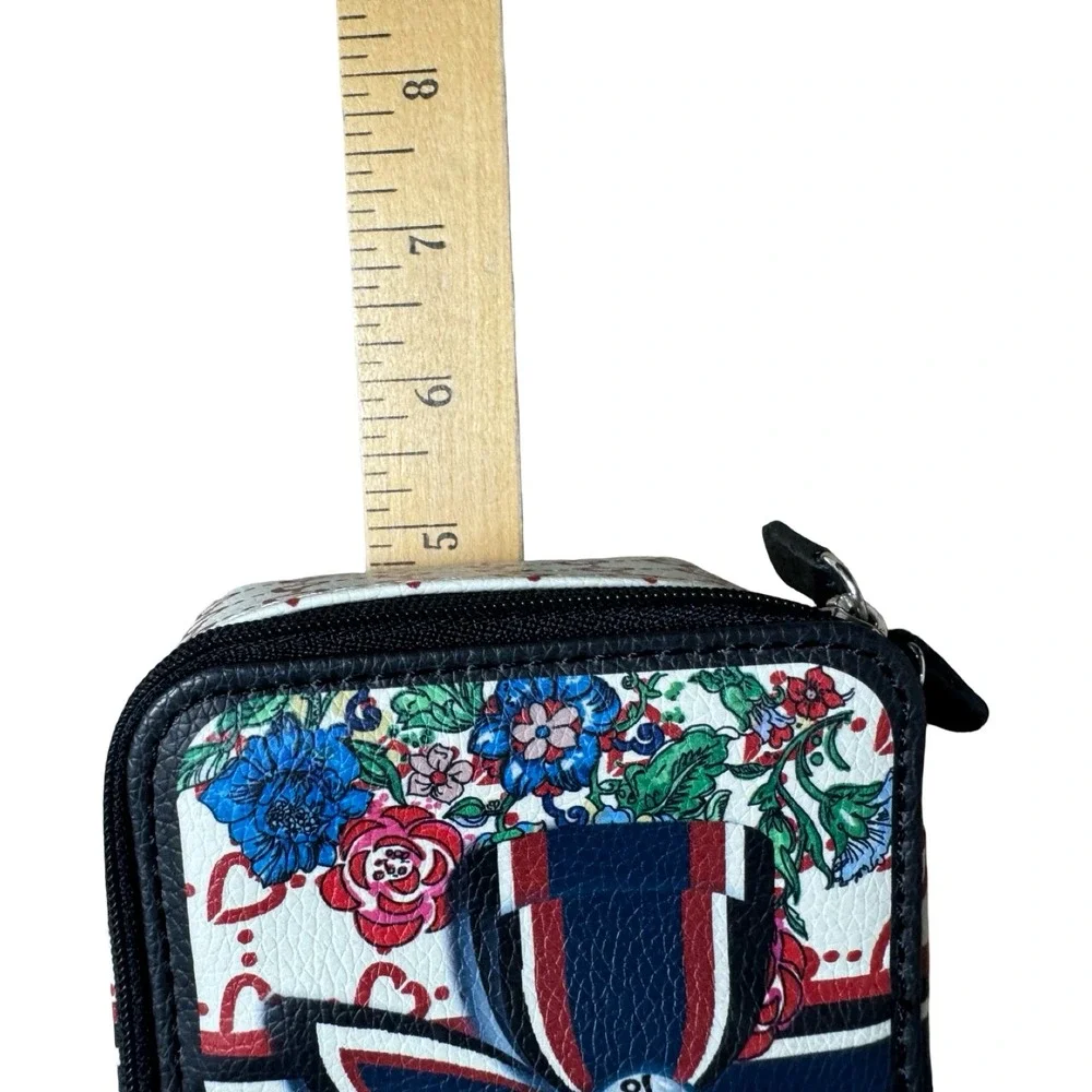Brighton Be Mine Beautiful British Rose Zip Travel Jewelry Case Floral